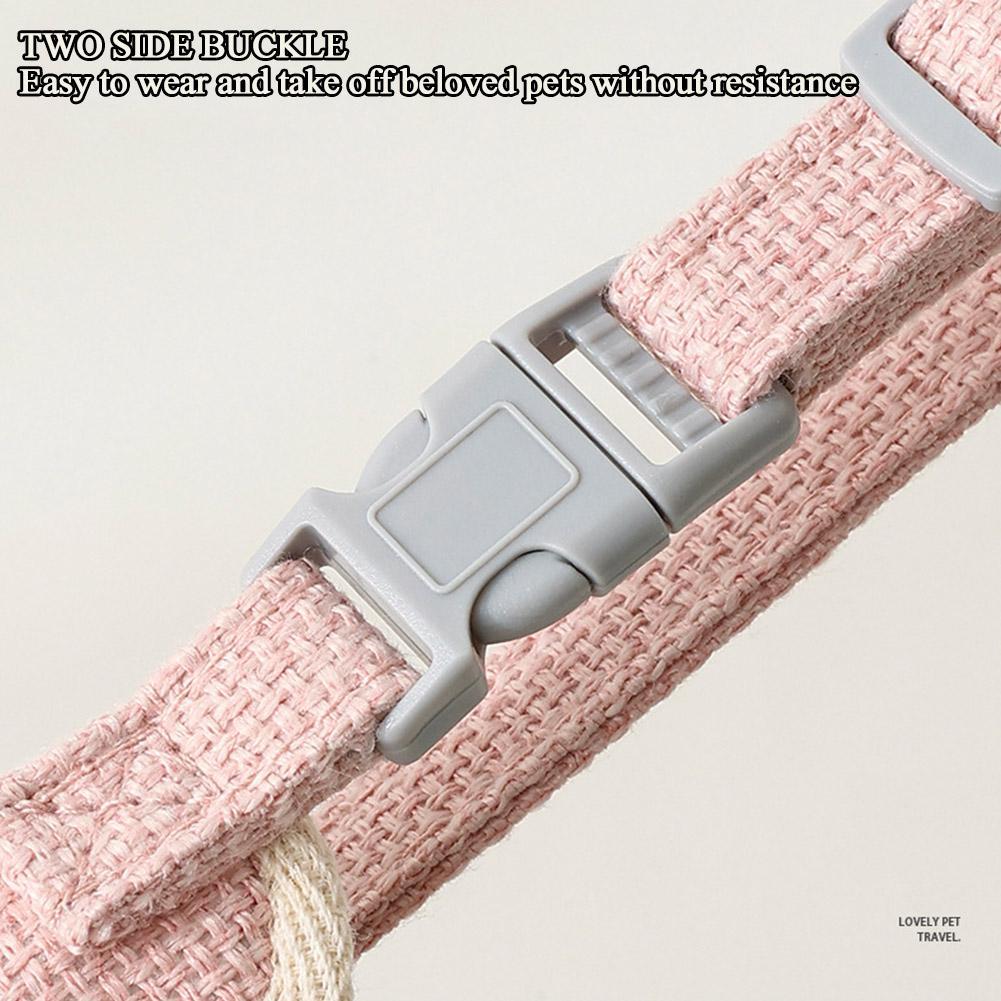 Lovely Small Pet Vest Chest Strap Dog Leash Traction Rope Walking Dog Cat Bunny Vest Harness Poodle Collar Leash Dog Accessories