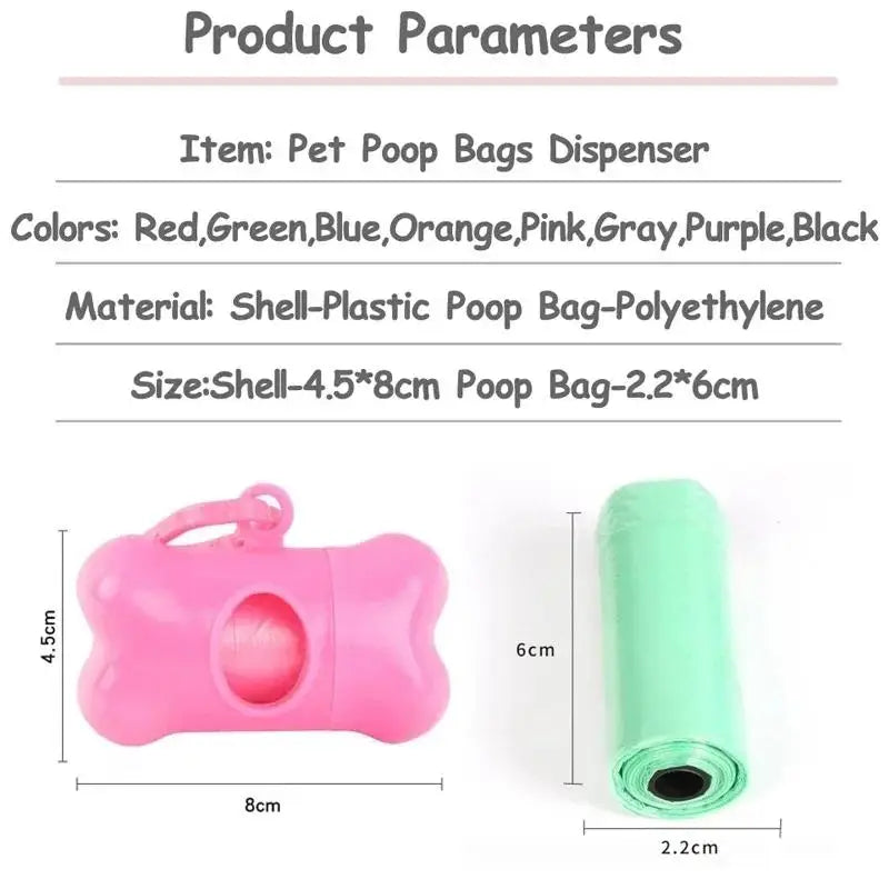 Bone Shape Dog Poop Bag Dispenser
