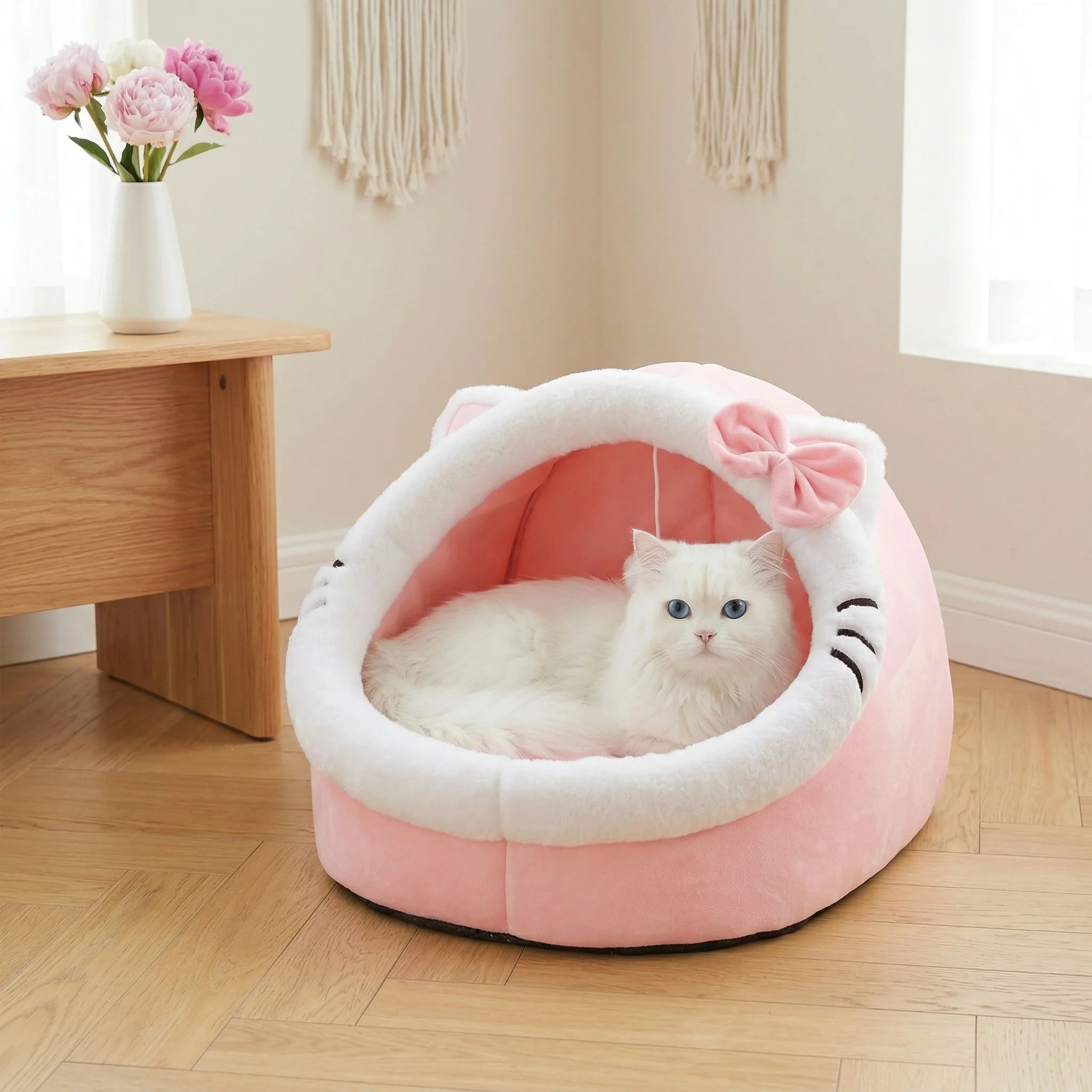 Four Season Universal Cat Bed Cat House Soft And Comfortable Pet Bed Puppy Sleeping Bag Pet Supplies Tent Habitats Basket House