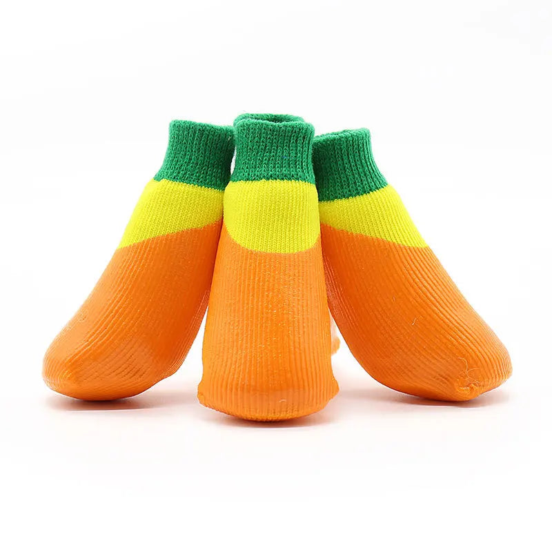 Waterproof Anti-Slip Dog Socks — 10 Pairs Rubber Foot Covers for Large Dogs