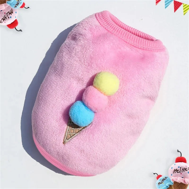 Cartoon Fleece Pet Sweater