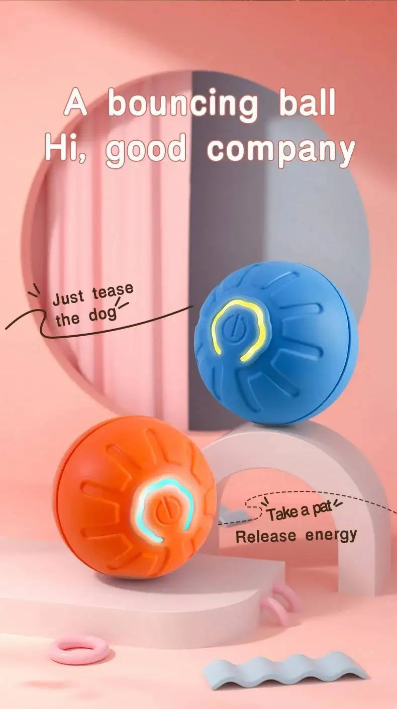 Smart Dog Toy Ball USB Rechargeable Auto Moving for Dogs & Cats