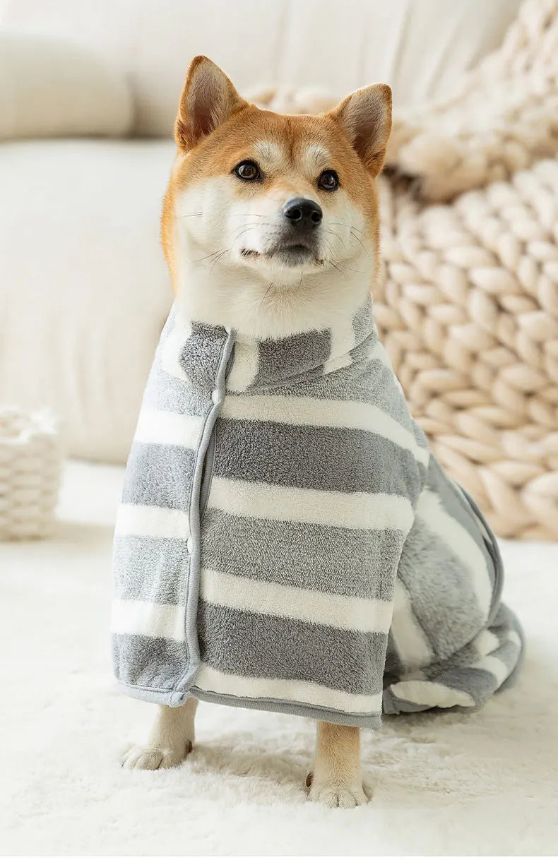 Pet bathrobe coral fleece absorbent bath towel cat dog bath dry towel medium large dog cat cleaning towel