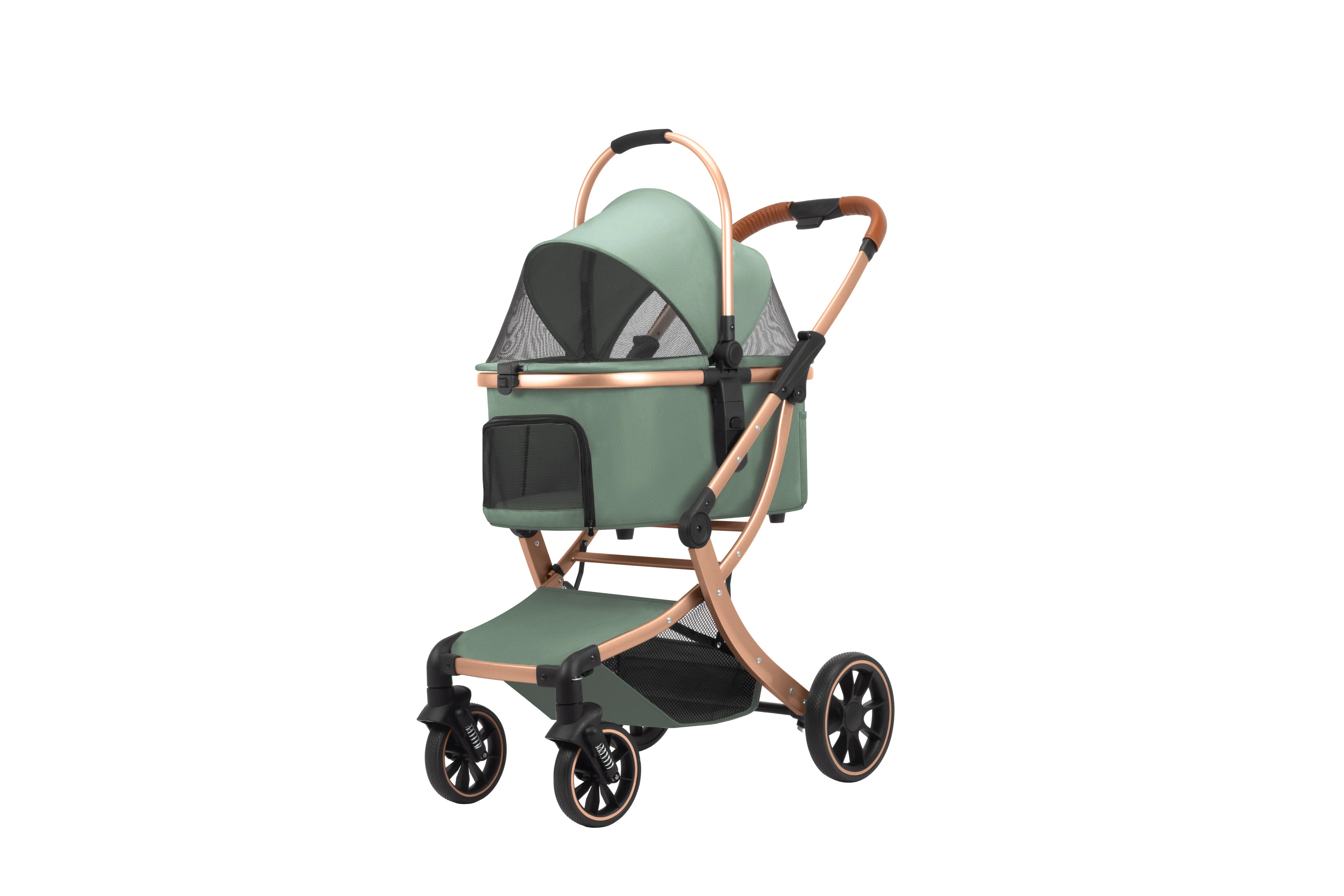 Foldable Pet Stroller with Shock