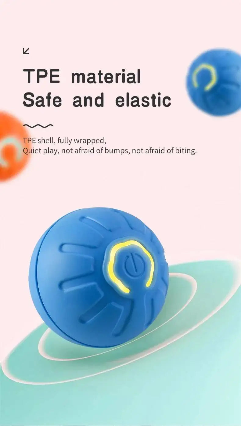 Smart Dog Toy Ball USB Rechargeable Auto Moving for Dogs & Cats