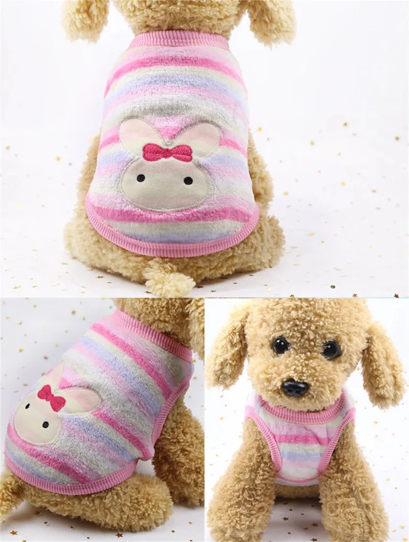 Cartoon Fleece Pet Sweater