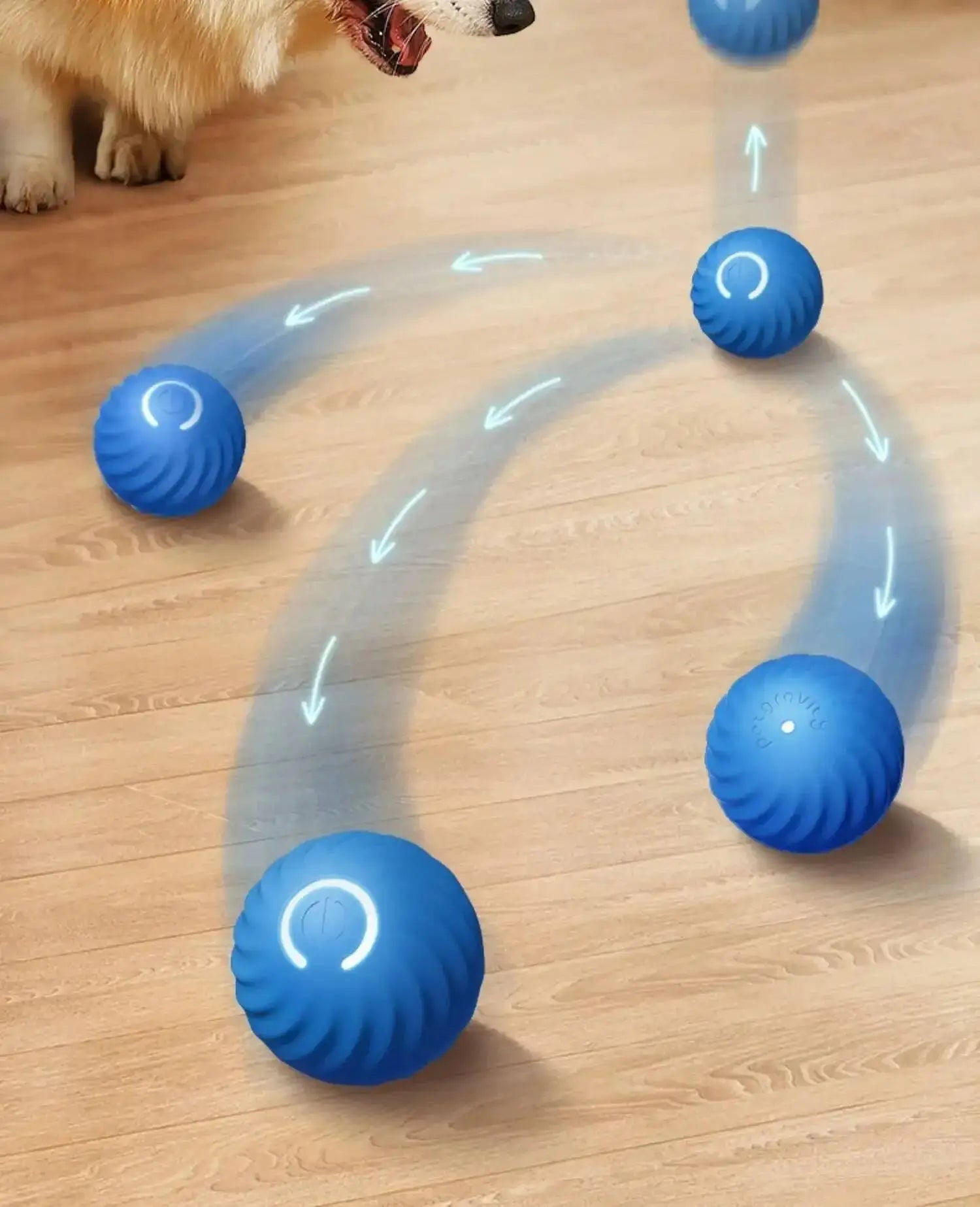 Smart Dog Toy Ball USB Rechargeable Auto Moving for Dogs & Cats