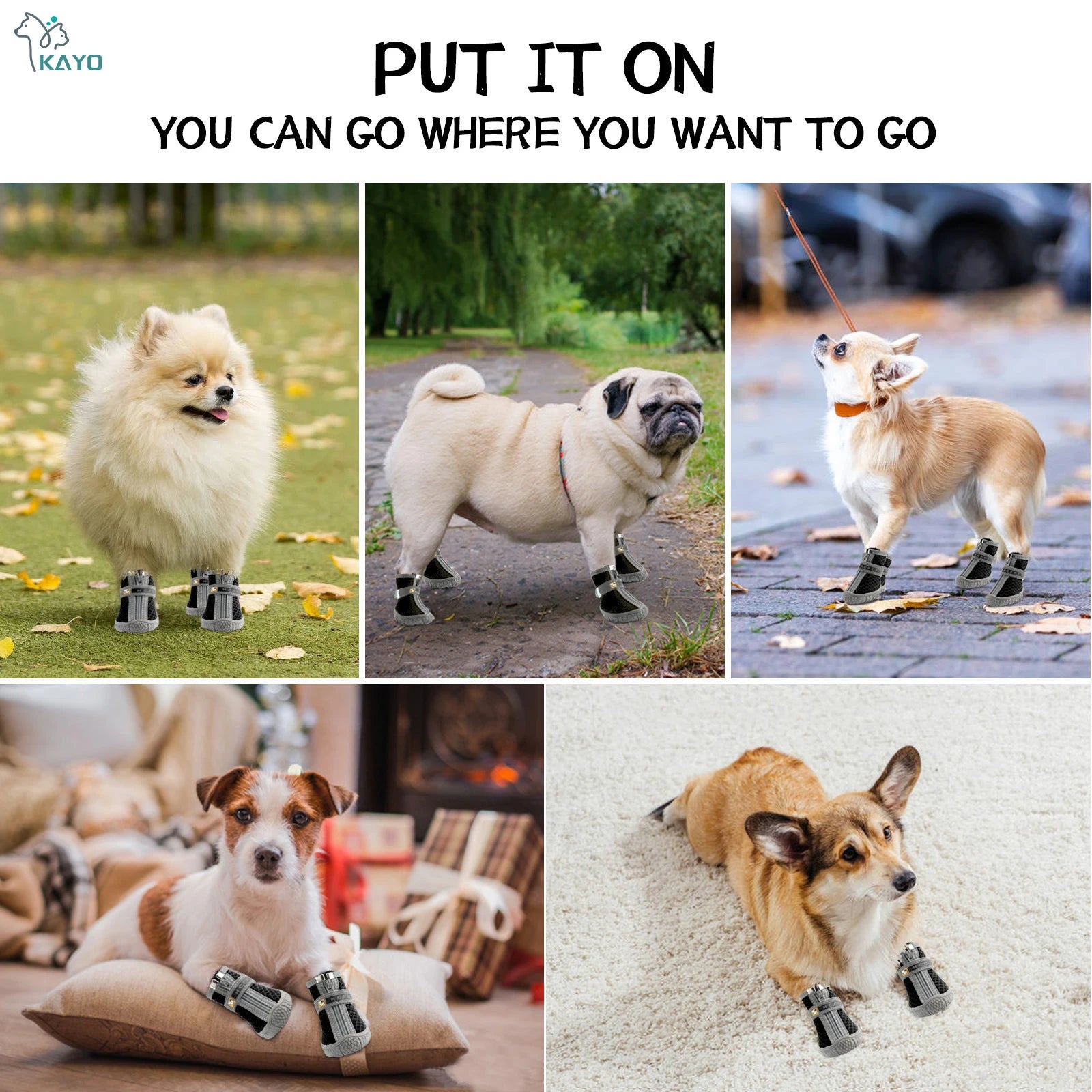Mesh Pet Dog Shoes Durable Breathable Soft Sole Reflection Dogs Boots For Small Dogs Walking Climbing Dogs Sneakers Cat Shoes