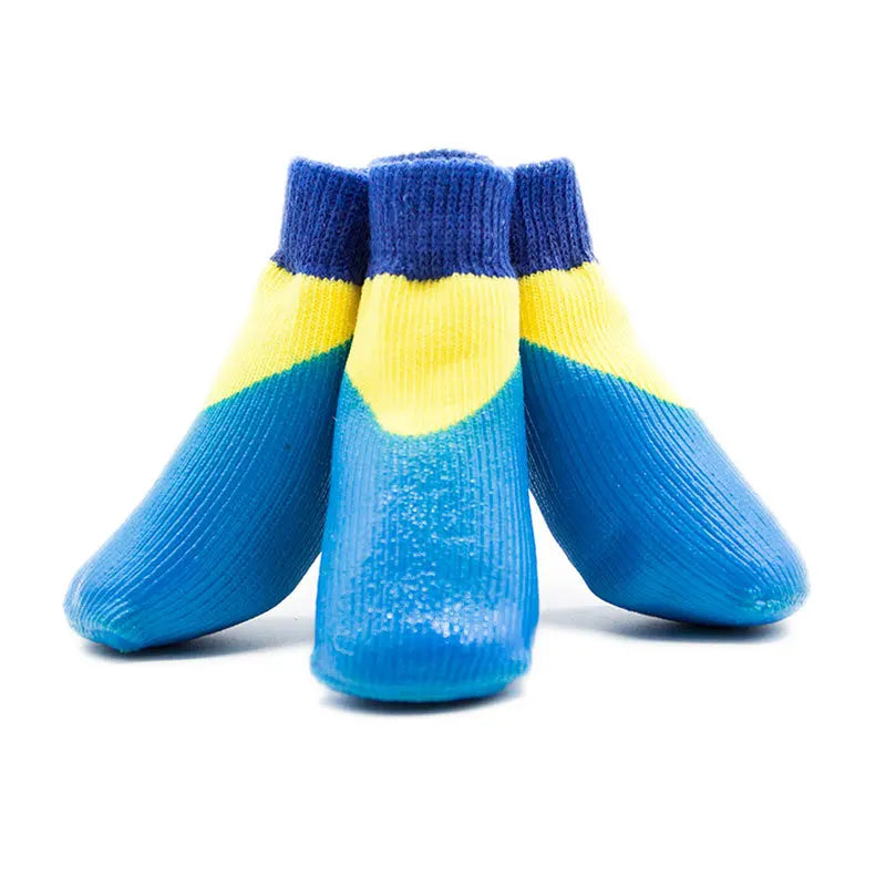 Waterproof Anti-Slip Dog Socks — 10 Pairs Rubber Foot Covers for Large Dogs