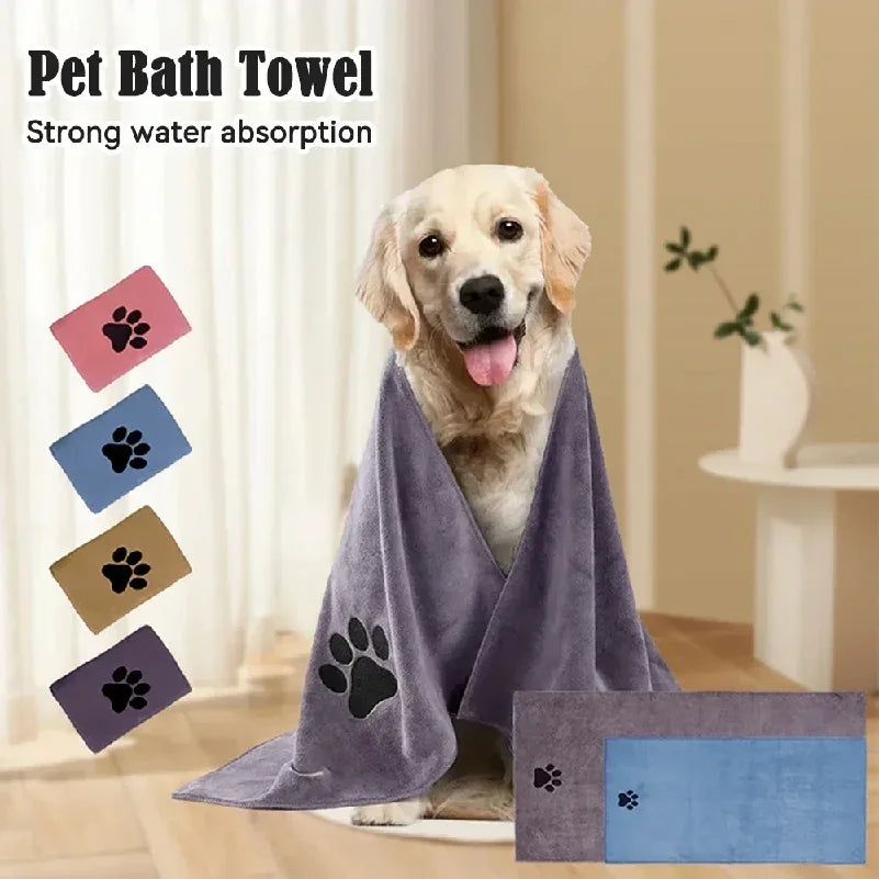Super Soft Microfiber Pet Bath Towels — 3 Size Options