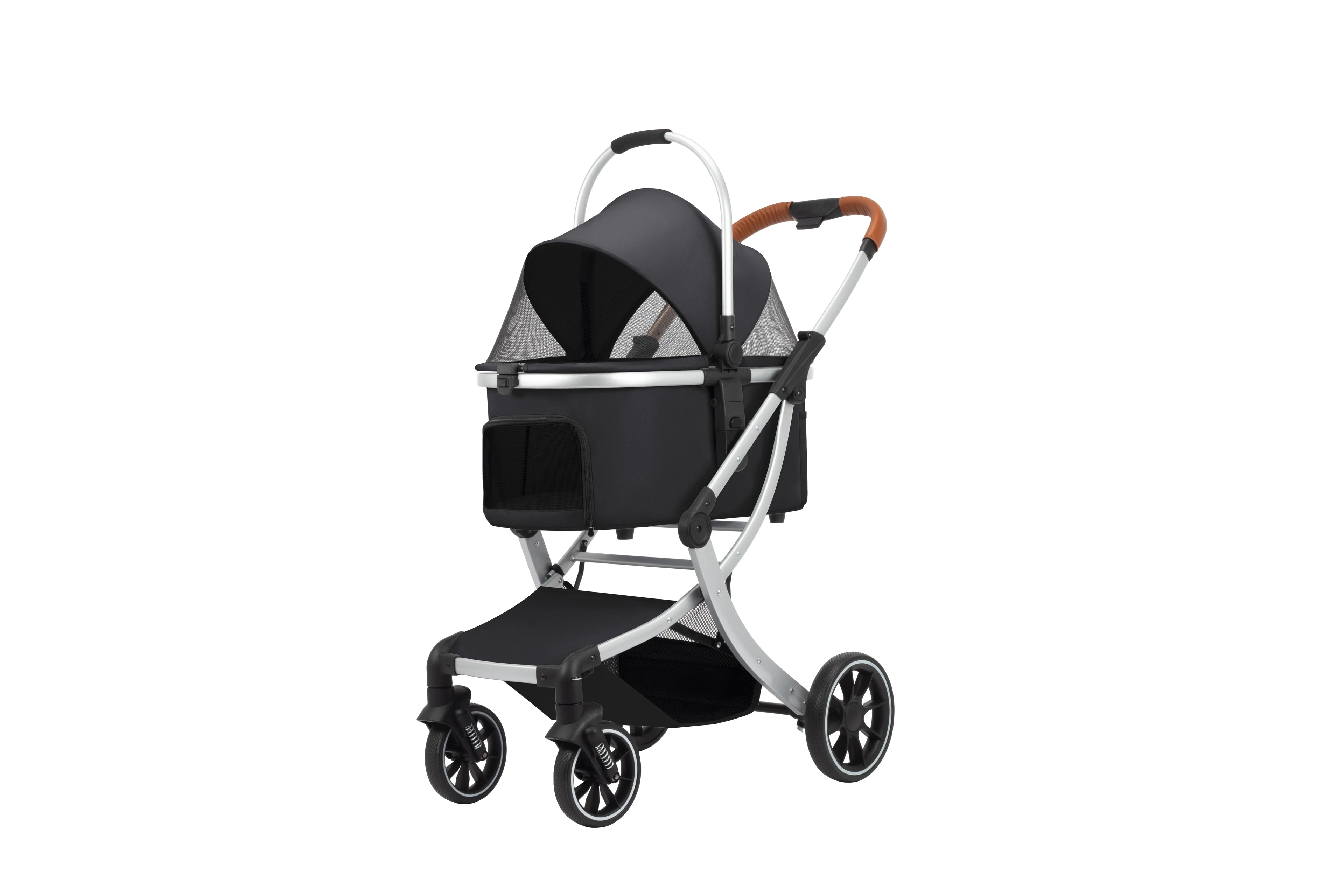Foldable Pet Stroller with Shock