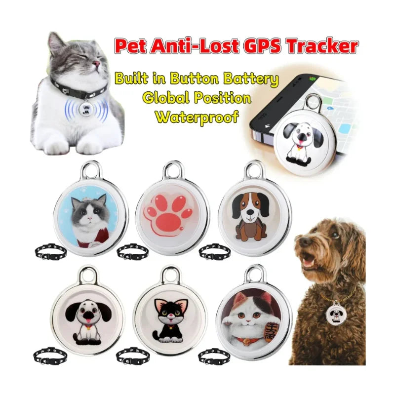 Anti-Lost GPS Tracker Locator Finder Bluetooth-compatible Smart Activity Tracker Real-Time Global Location Tracker for Dogs Cats