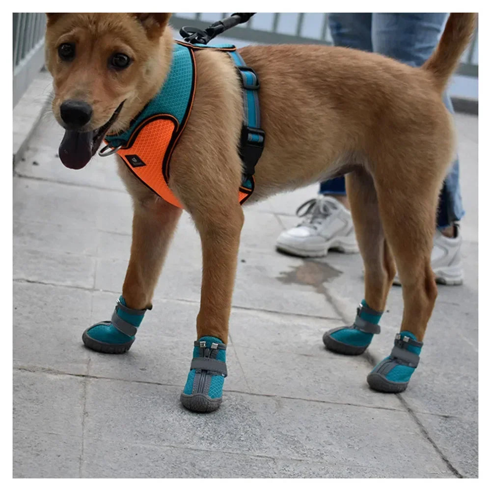 Mesh Pet Dog Shoes Durable Breathable Soft Sole Reflection Dogs Boots for Small Dogs Walking Climbing Dogs Sneakers Cats Shoes