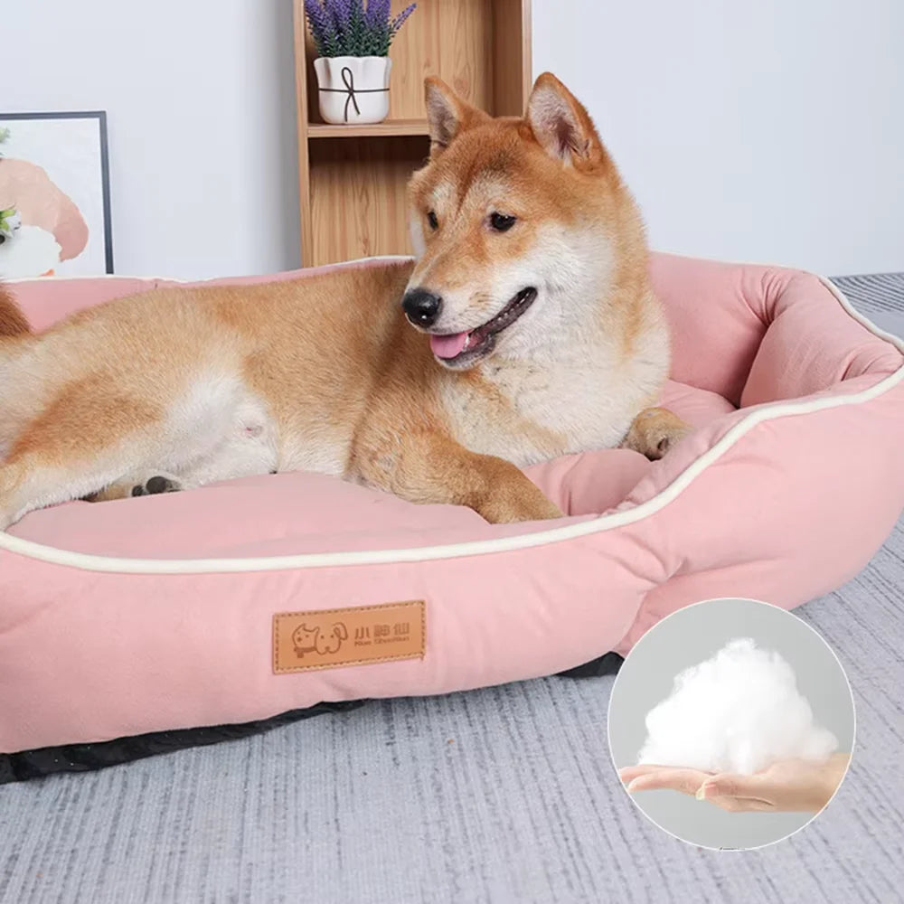 Large Pet Sofa Bed — Warm & Cozy Dog & Cat Sleeping Cushion