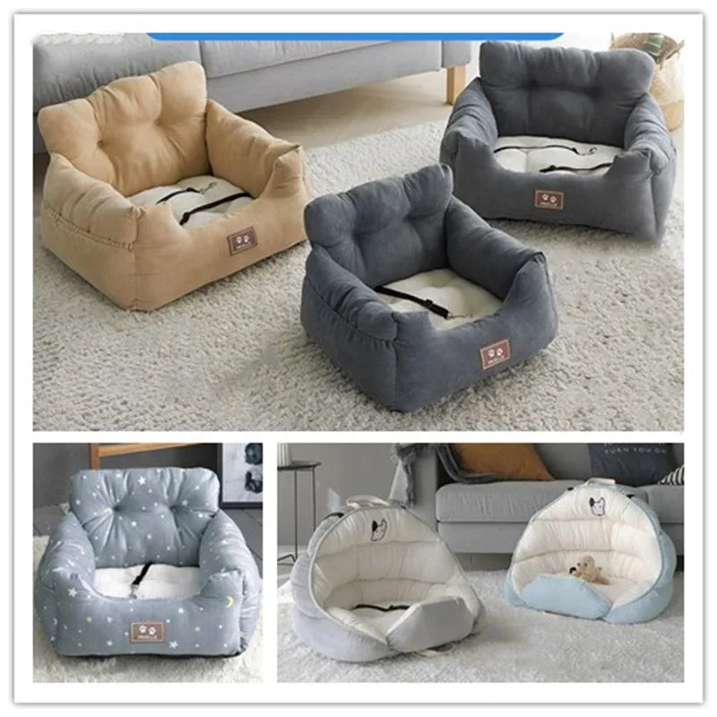 Blue Starry Sky Dog Car Seat & Travel Bed