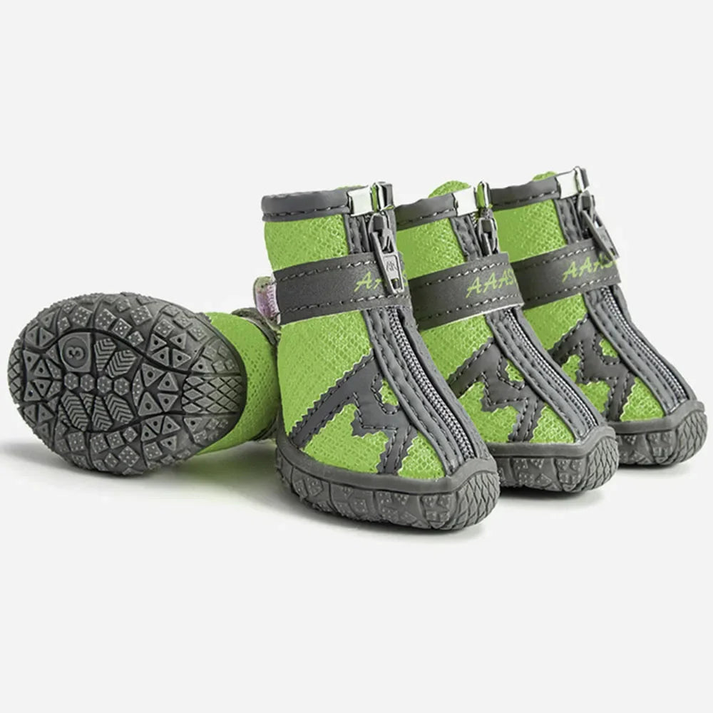 Breathable Mesh Pet Dog Shoes Spring and Summer Pet Sports Boots Anti-slip Puppy Shoes Reflective Sneakers for Teddy Chihuahua