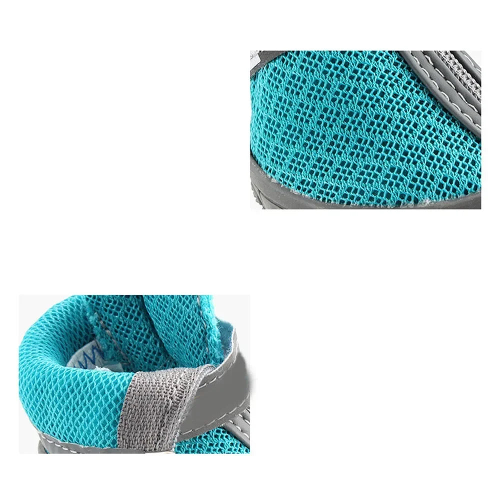 Pet Dog Shoes Lightweight Wear-resistant Breathable Fashion Dog Mesh Sneakers Puppy Boots Waterproof Footwear for Cat Reflective