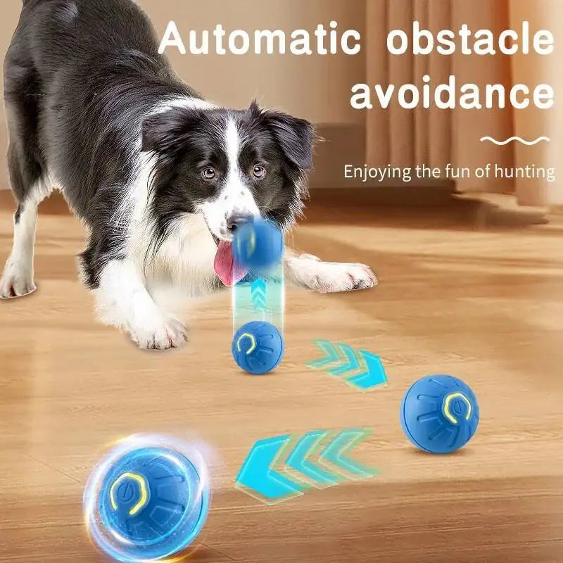 Smart Dog Toy Ball USB Rechargeable Auto Moving for Dogs & Cats