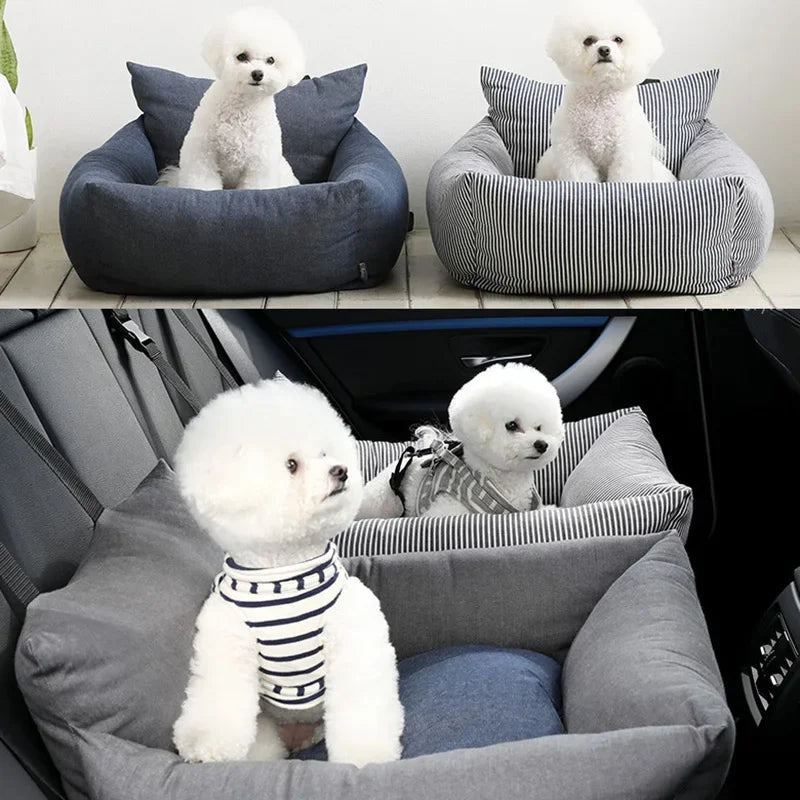 Blue Starry Sky Dog Car Seat & Travel Bed