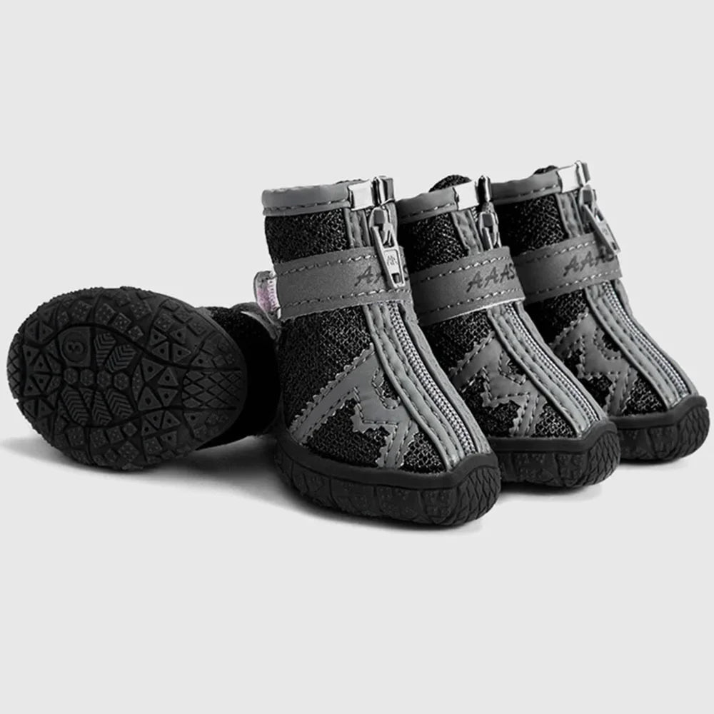 Breathable Mesh Pet Dog Shoes Spring and Summer Pet Sports Boots Anti-slip Puppy Shoes Reflective Sneakers for Teddy Chihuahua