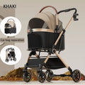 3-in-1 Portable Pet Stroller with Detachable Bag