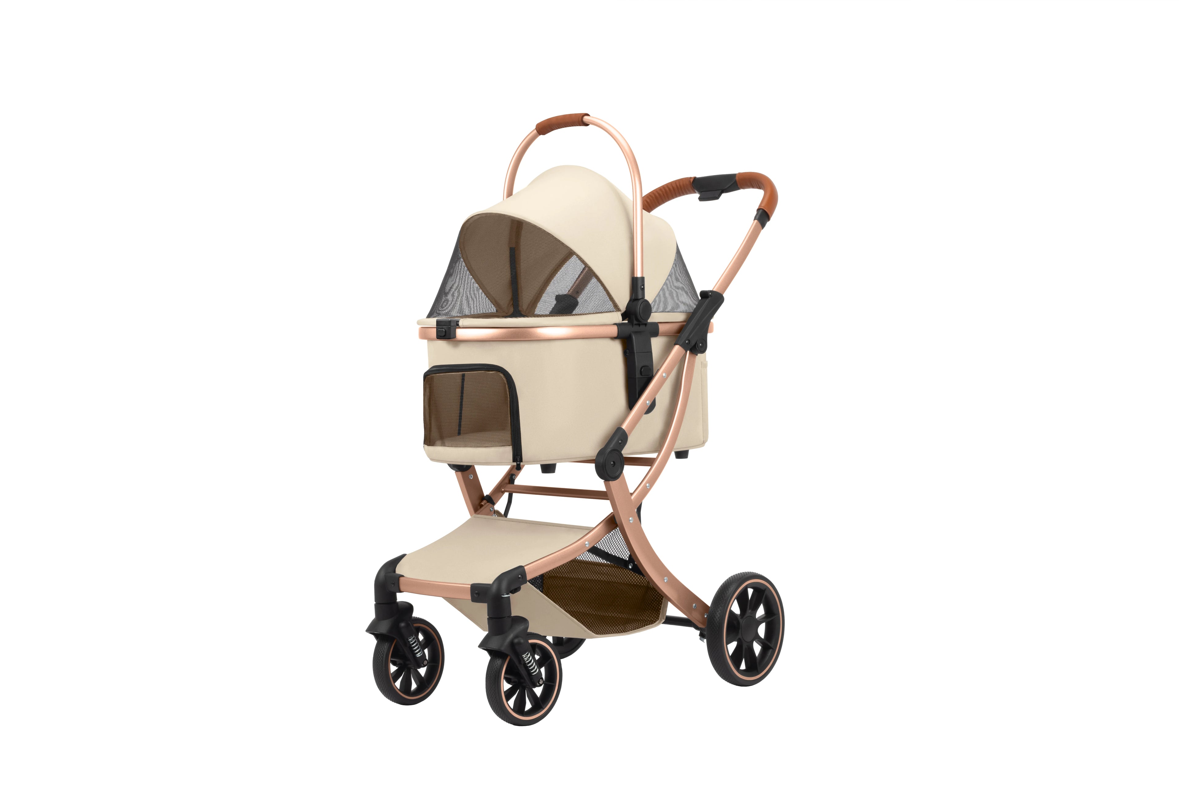 Foldable Pet Stroller with Shock