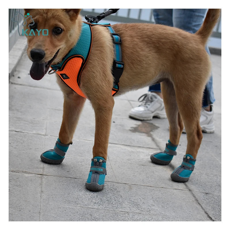 Mesh Pet Dog Shoes Durable Breathable Soft Sole Reflection Dogs Boots For Small Dogs Walking Climbing Dogs Sneakers Cat Shoes