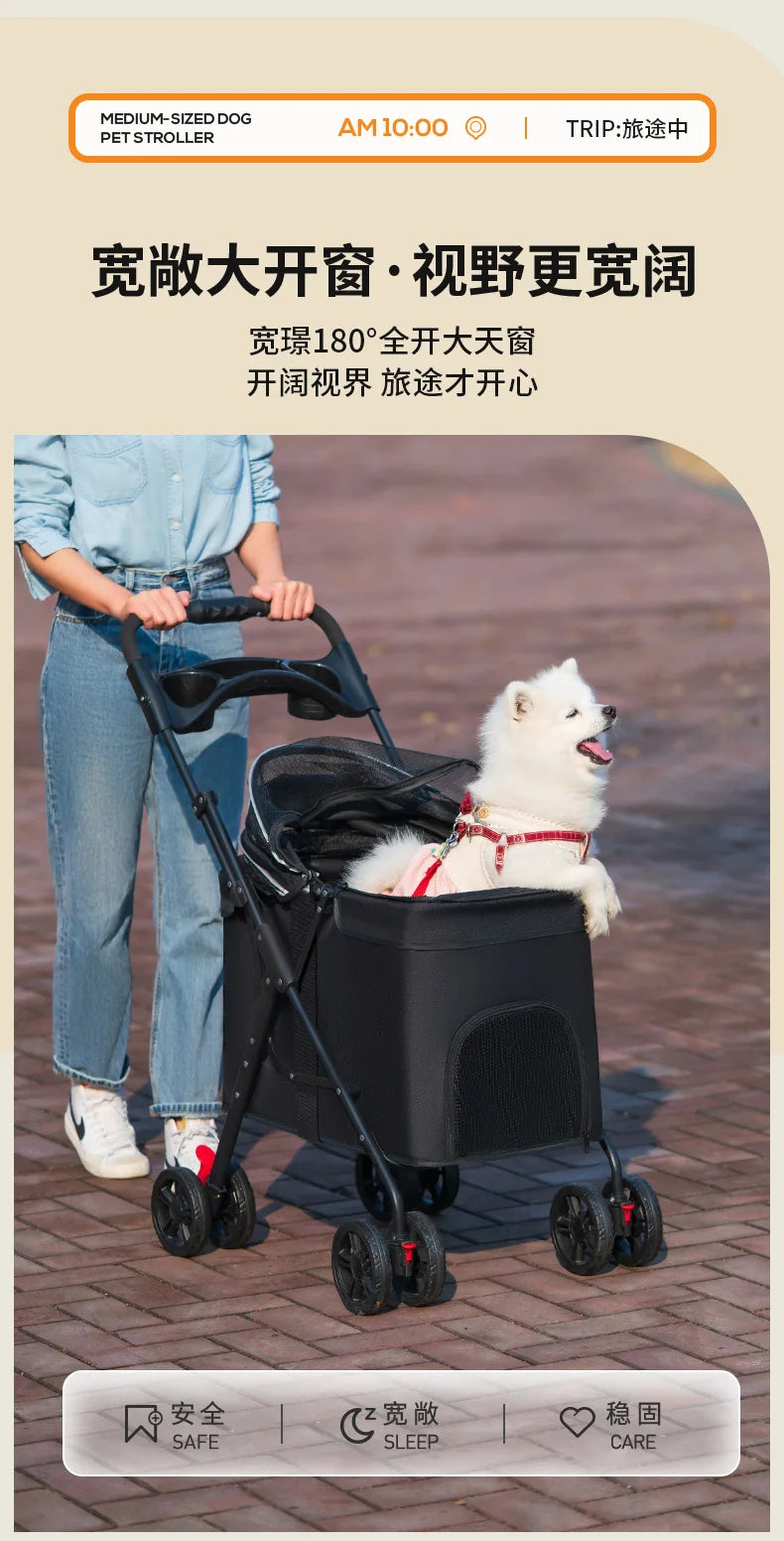 Lightweight Foldable Pet Stroller