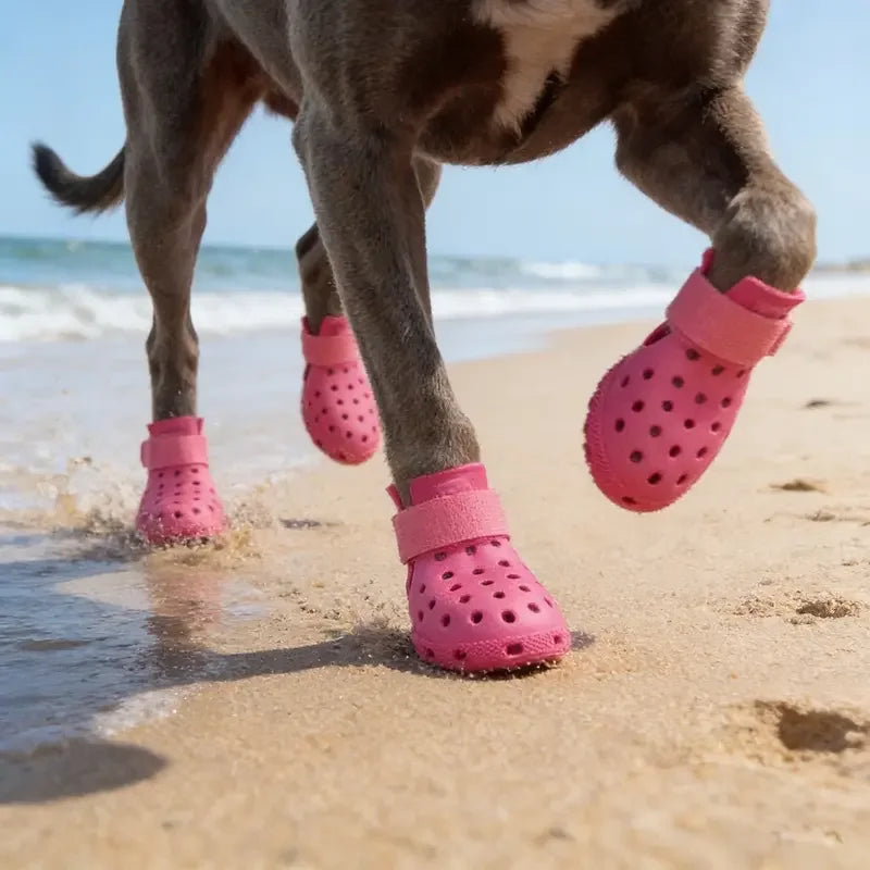 Pet Shoes Silicone Rain Shoes Dirt Resistant Slip Resistant Waterproof Dog Shoes Small Medium Dog Teddy Shoes