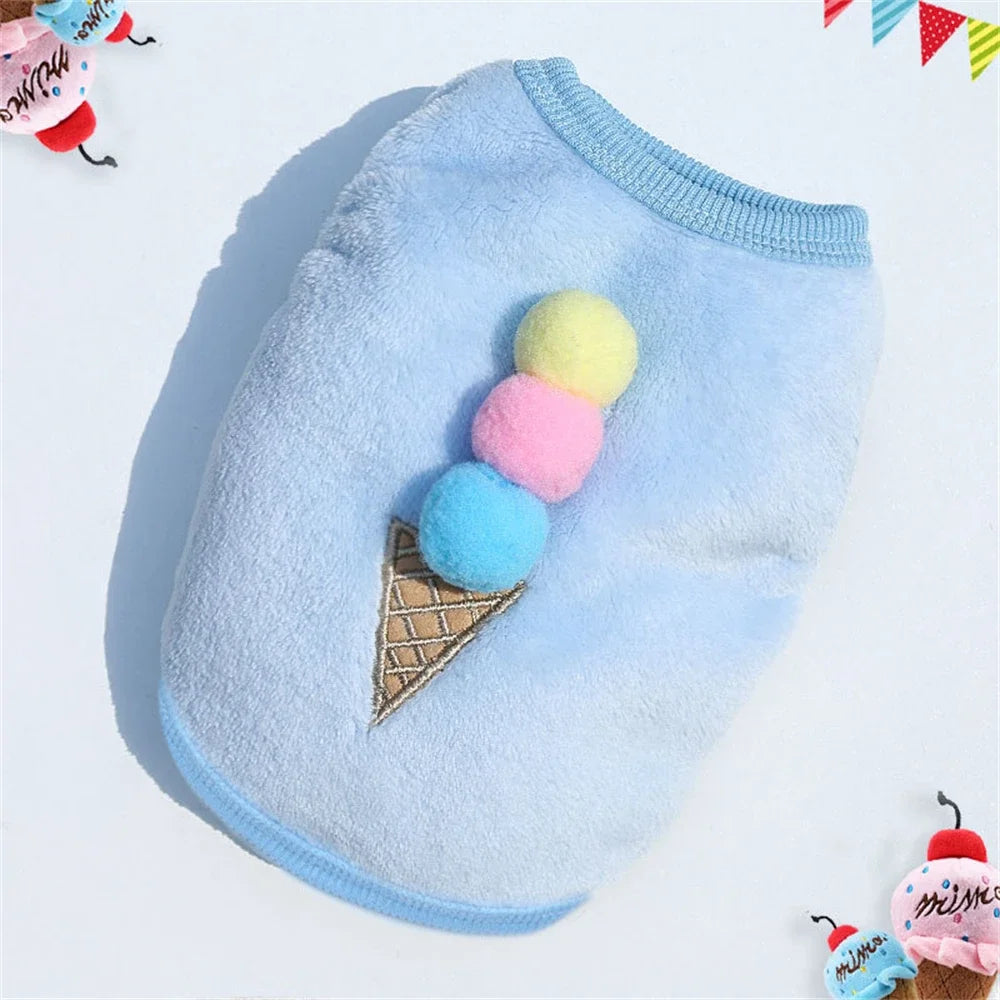 Cartoon Fleece Pet Sweater