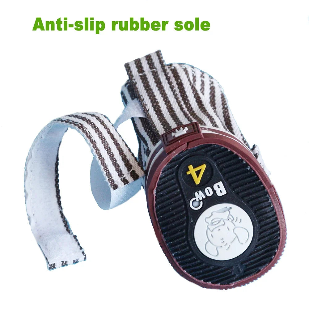 Pet Dog Anti-slip Shoes Puppy Sneakers Breathable Booties  outdoor Casual canvas Sneakers for Teddy small middle dogs 4Pcs/set