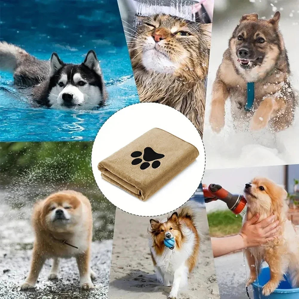 Super Soft Microfiber Pet Bath Towels — 3 Size Options