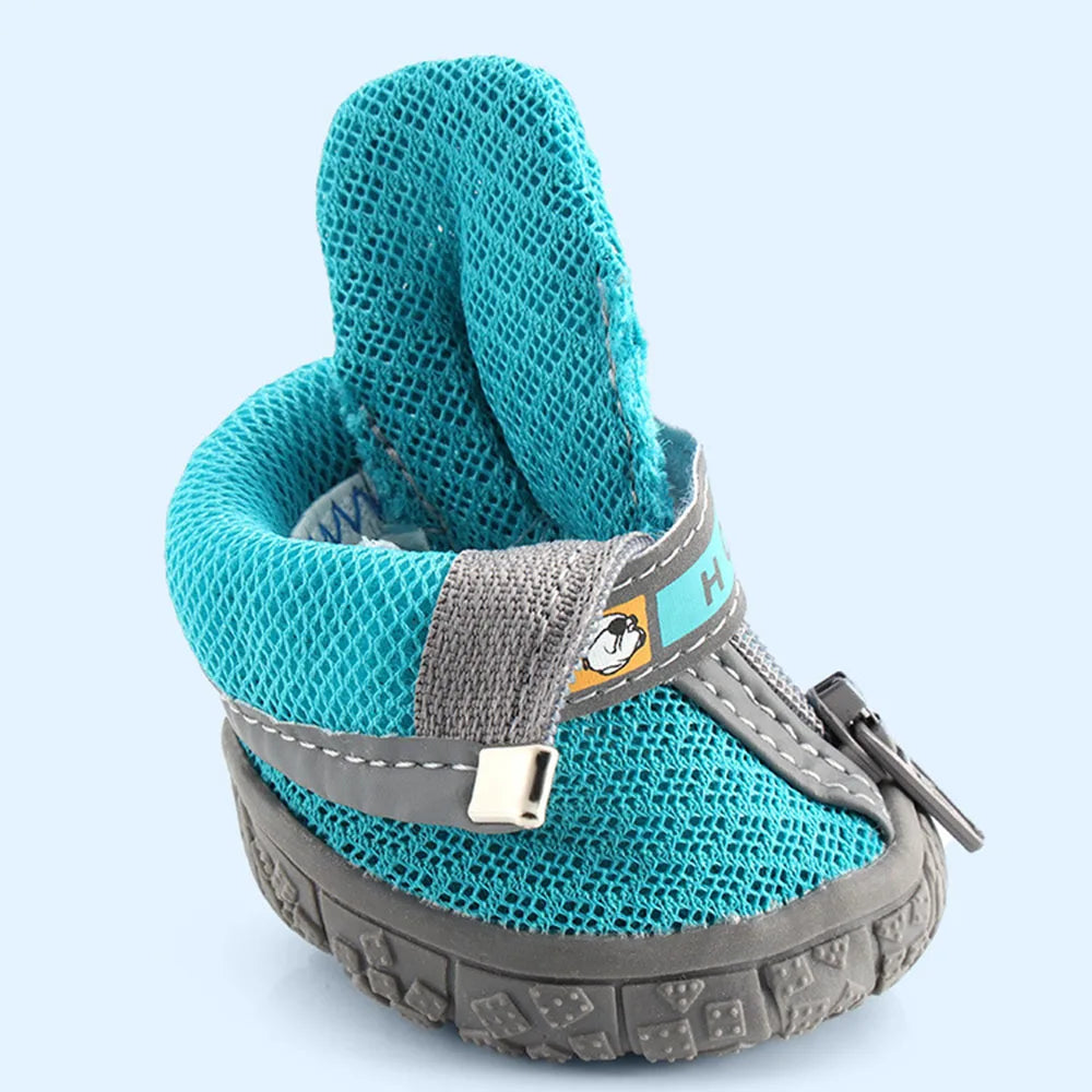 Mesh Pet Dog Shoes Durable Breathable Soft Sole Reflection Dogs Boots for Small Dogs Walking Climbing Dogs Sneakers Cats Shoes