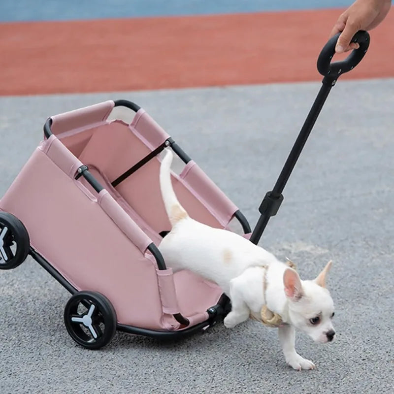 4-Wheels Folding Travel Pet Cart