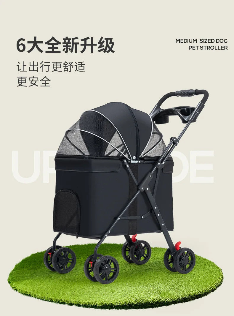 Lightweight Foldable Pet Stroller