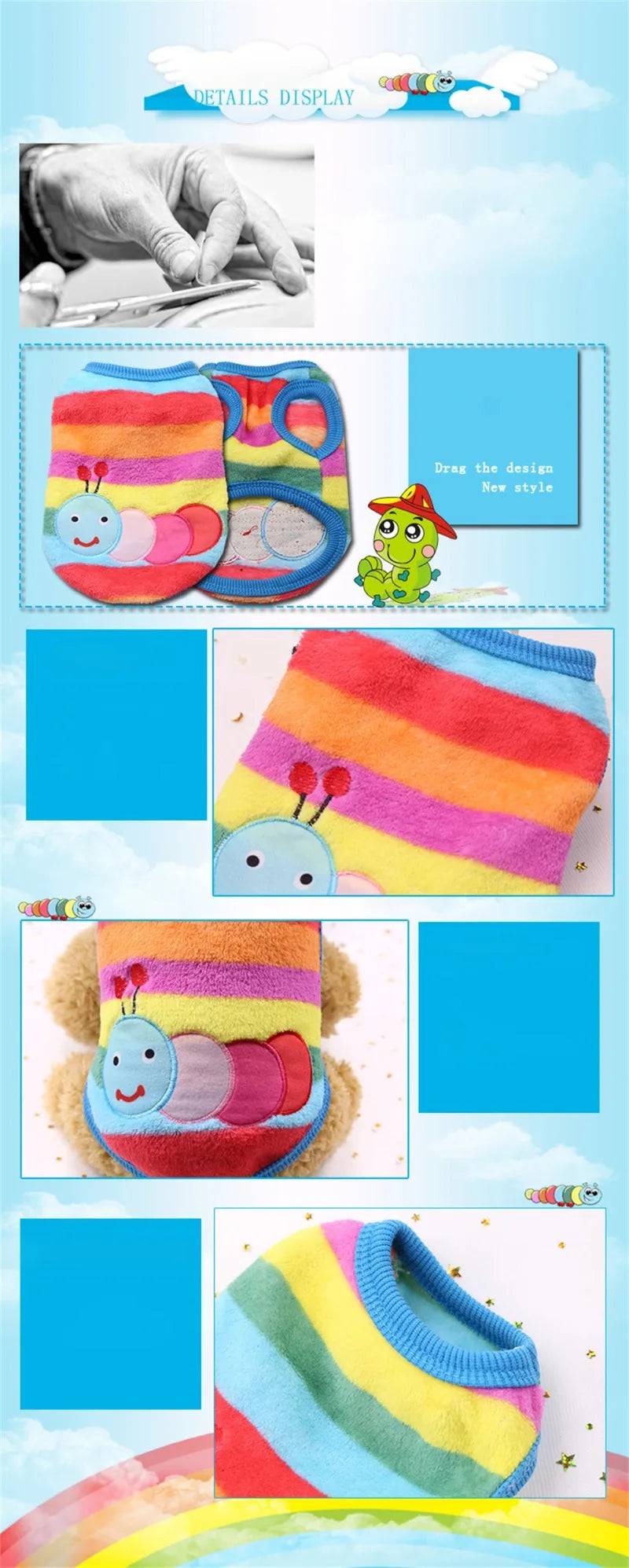 Cartoon Fleece Pet Sweater