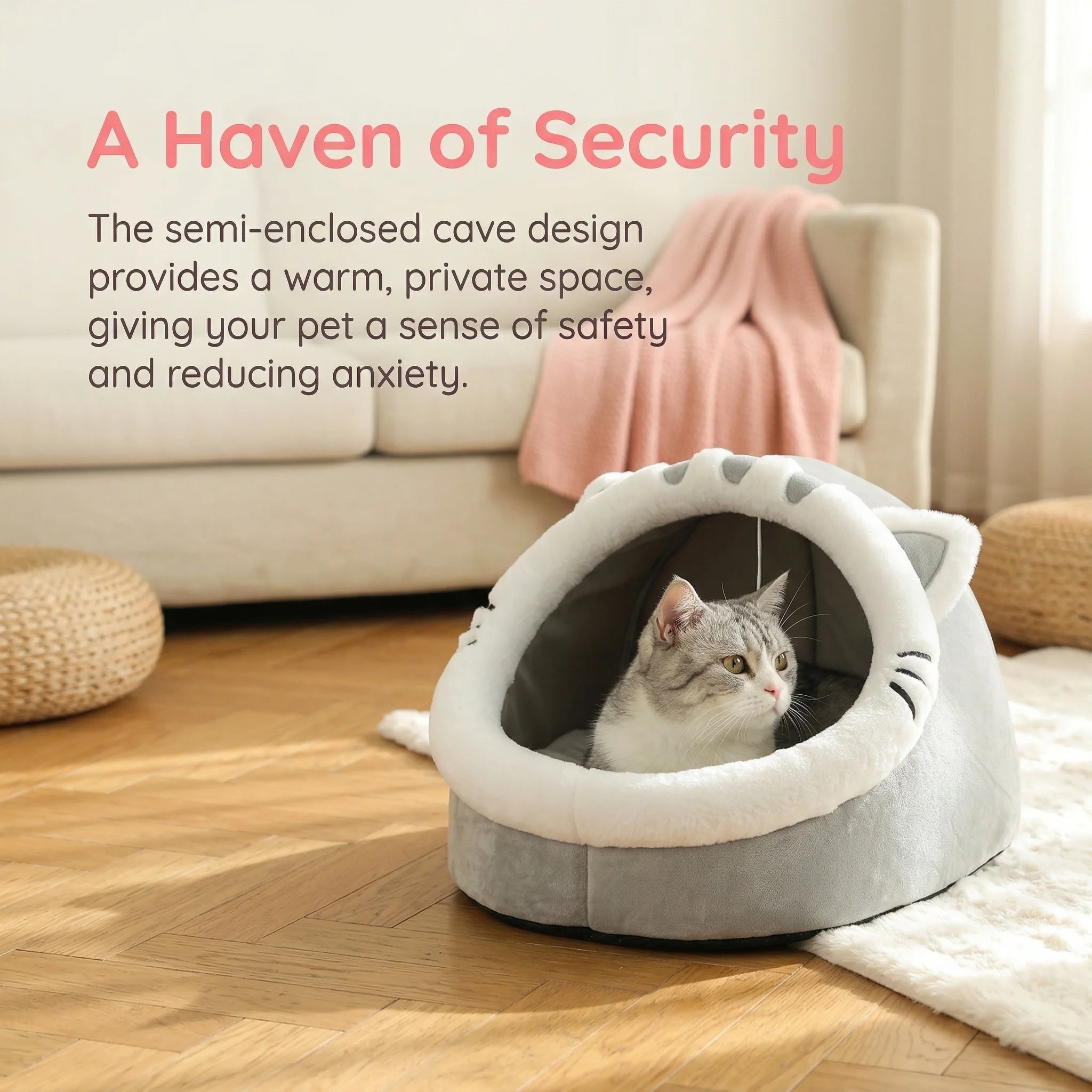 Four Season Universal Cat Bed Cat House Soft And Comfortable Pet Bed Puppy Sleeping Bag Pet Supplies Tent Habitats Basket House