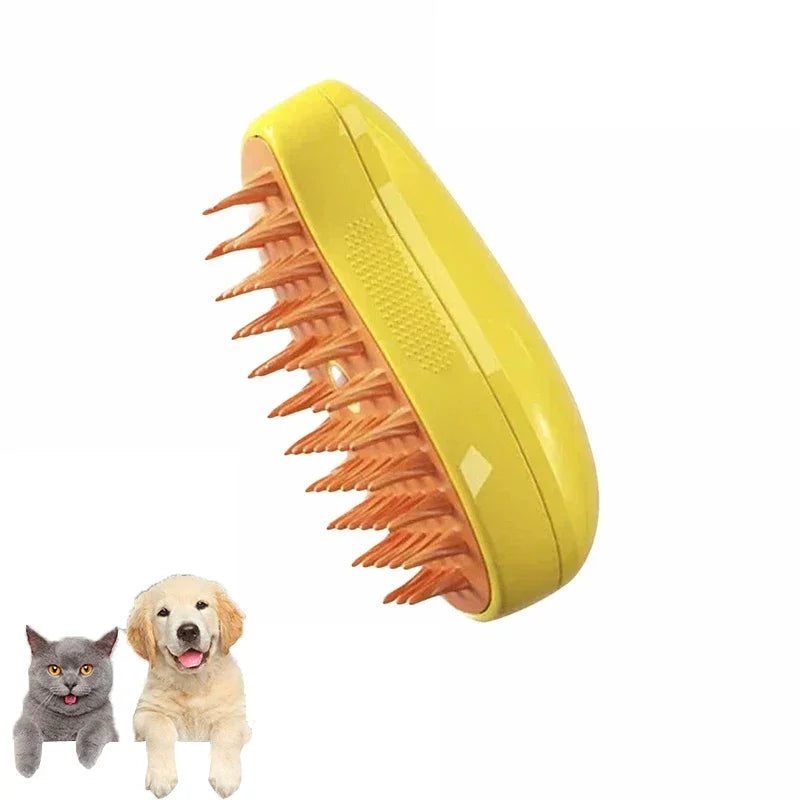 3-in-1 Pet Steam Grooming Brush