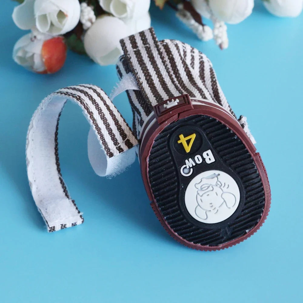 Pet Dog Anti-slip Shoes Puppy Sneakers Breathable Booties  outdoor Casual canvas Sneakers for Teddy small middle dogs 4Pcs/set
