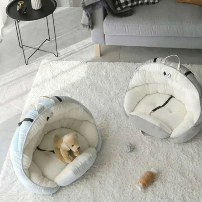 Blue Starry Sky Dog Car Seat & Travel Bed