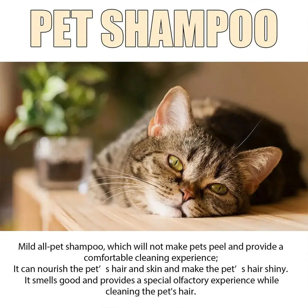 Pet Shampoo Softening & Odor-Removing Shower Gel for Cats & Dogs