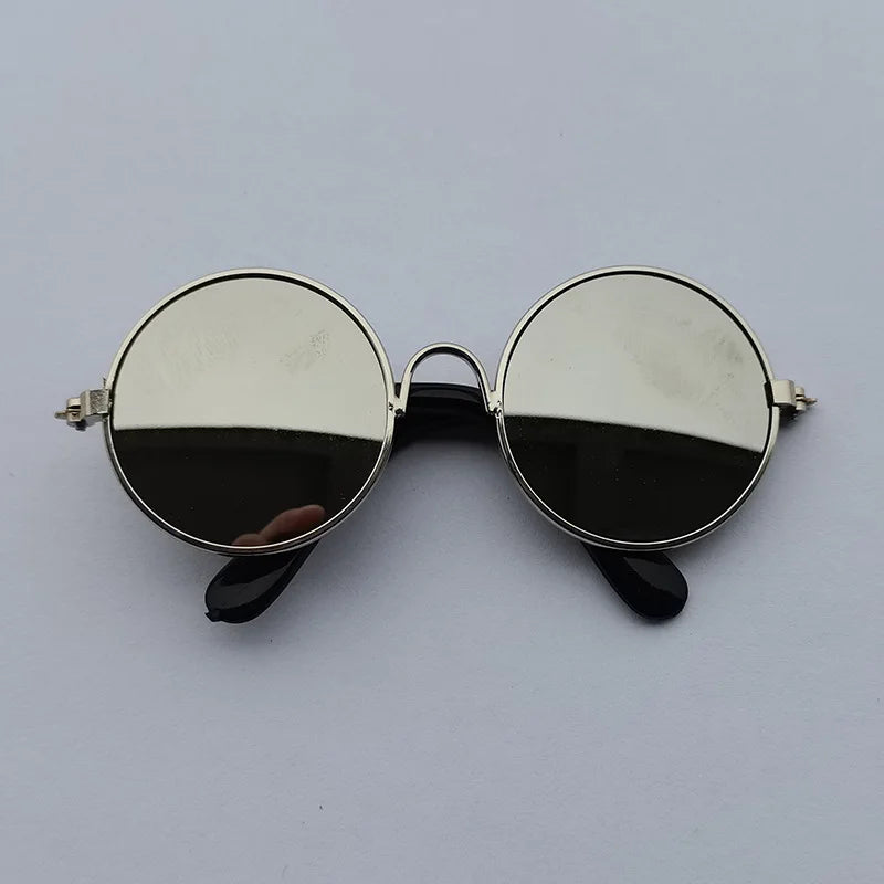 Vintage Round Cat & Dog Sunglasses — Cute Pet Photo Prop Accessories