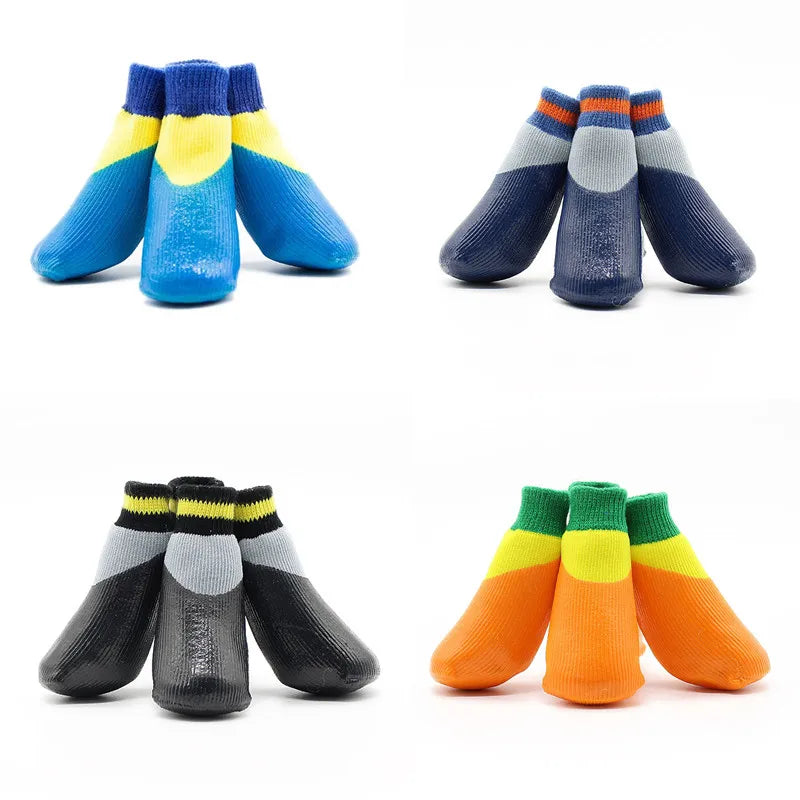 Waterproof Anti-Slip Dog Socks — 10 Pairs Rubber Foot Covers for Large Dogs