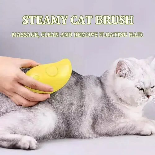 3-in-1 Pet Steam Grooming Brush