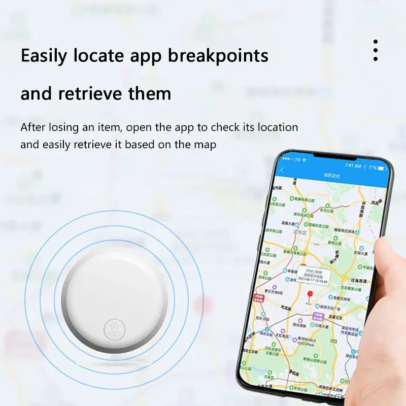 Mini Smart Anti-Lost Tracker Reminder For Pets Kids Bag Wallet 5G Bluetooth GPS Device Air Tag Finder Tracking Locator
