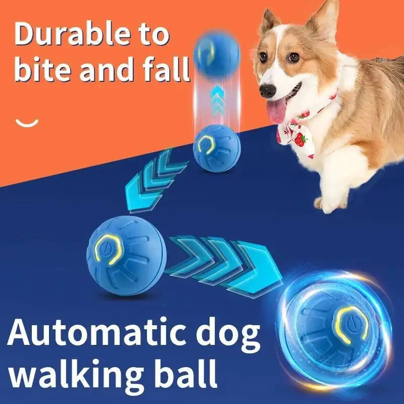 Smart Dog Toy Ball USB Rechargeable Auto Moving for Dogs & Cats
