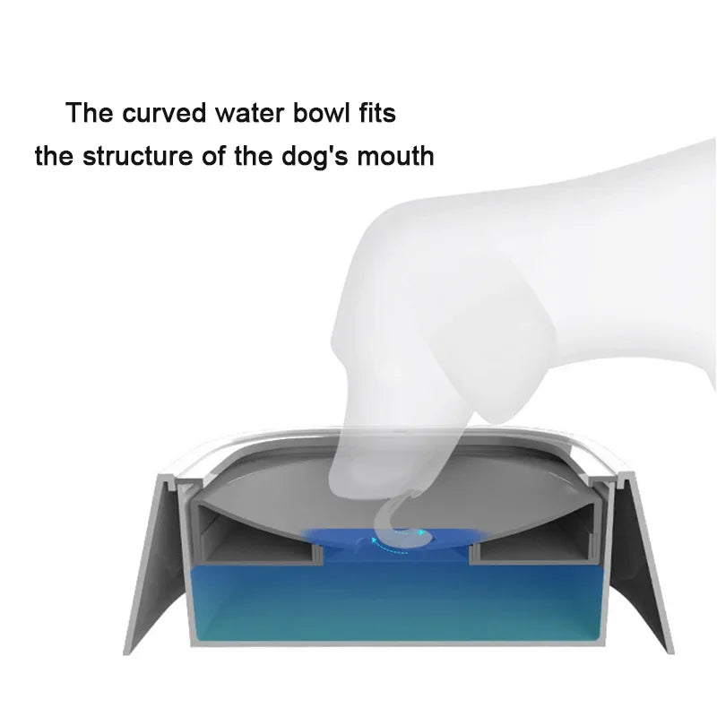 Anti-Spill Floating Pet Water Bowl for Dogs & Cats
