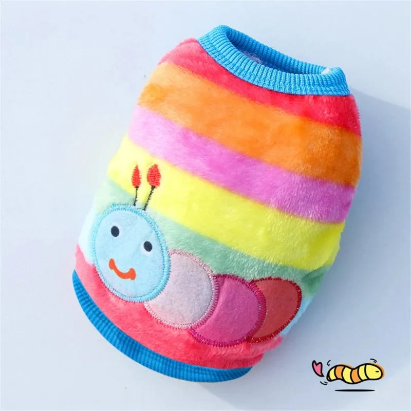Cartoon Fleece Pet Sweater