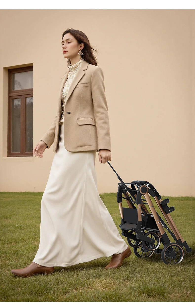 3-in-1 Portable Pet Stroller with Detachable Bag