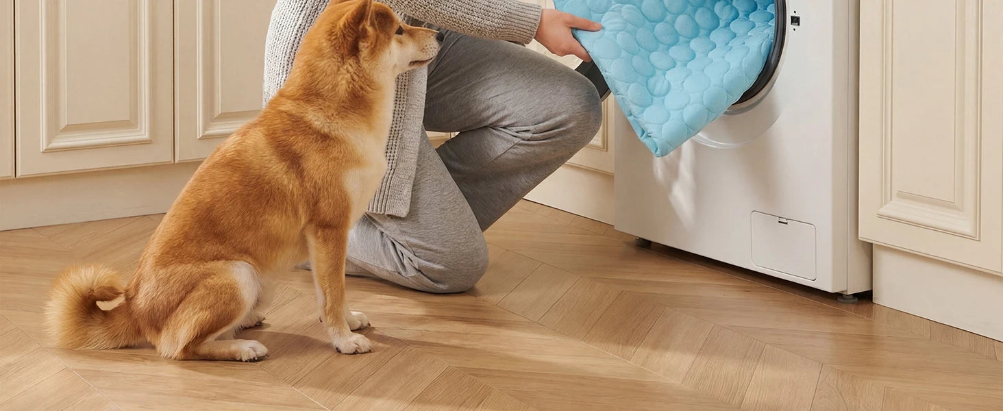 Pet Cooling Mat — Ice Silk Breathable Non-Slip Pad for Dogs & Cats